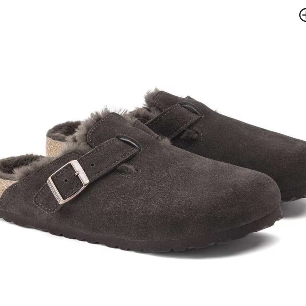 NIB Birkenstock Boston BL Shearling Mocca 41/8US